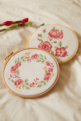 The Tranquil Rose Cross Stitch Duo Kit
