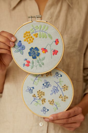 The Forest Fruits Embroidery Duo Kit
