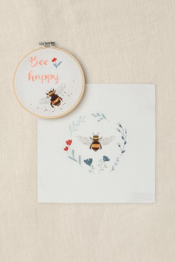 Bee Happy - Kreuzstichset Duo
