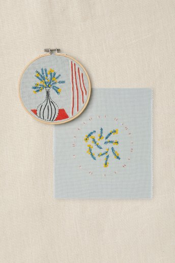 The Mellow Mimosa Embroidery Duo Kit 