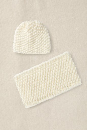 The Cozy Hat & Snood Knitting Kit 