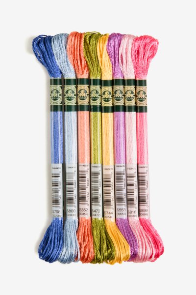 embroidery threads SATIN cross stitch floss DMC 8 metres. 