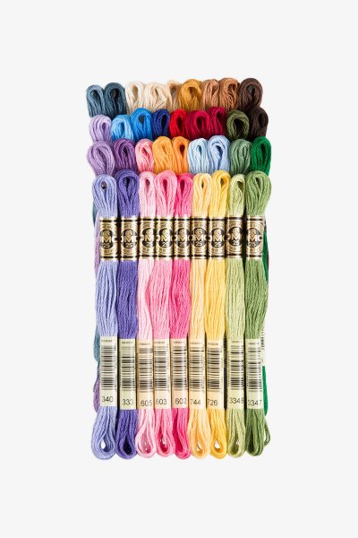 Bright Chri Themed Colours Floss Brand New Set Of 10 Embroidery Threads