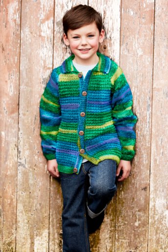 Modello Knitty pop cardigan bambino 