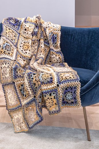 Modèle Brio couverture au crochet - explications offertes