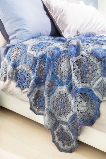 Modèle Brio couverture plaid au crochet