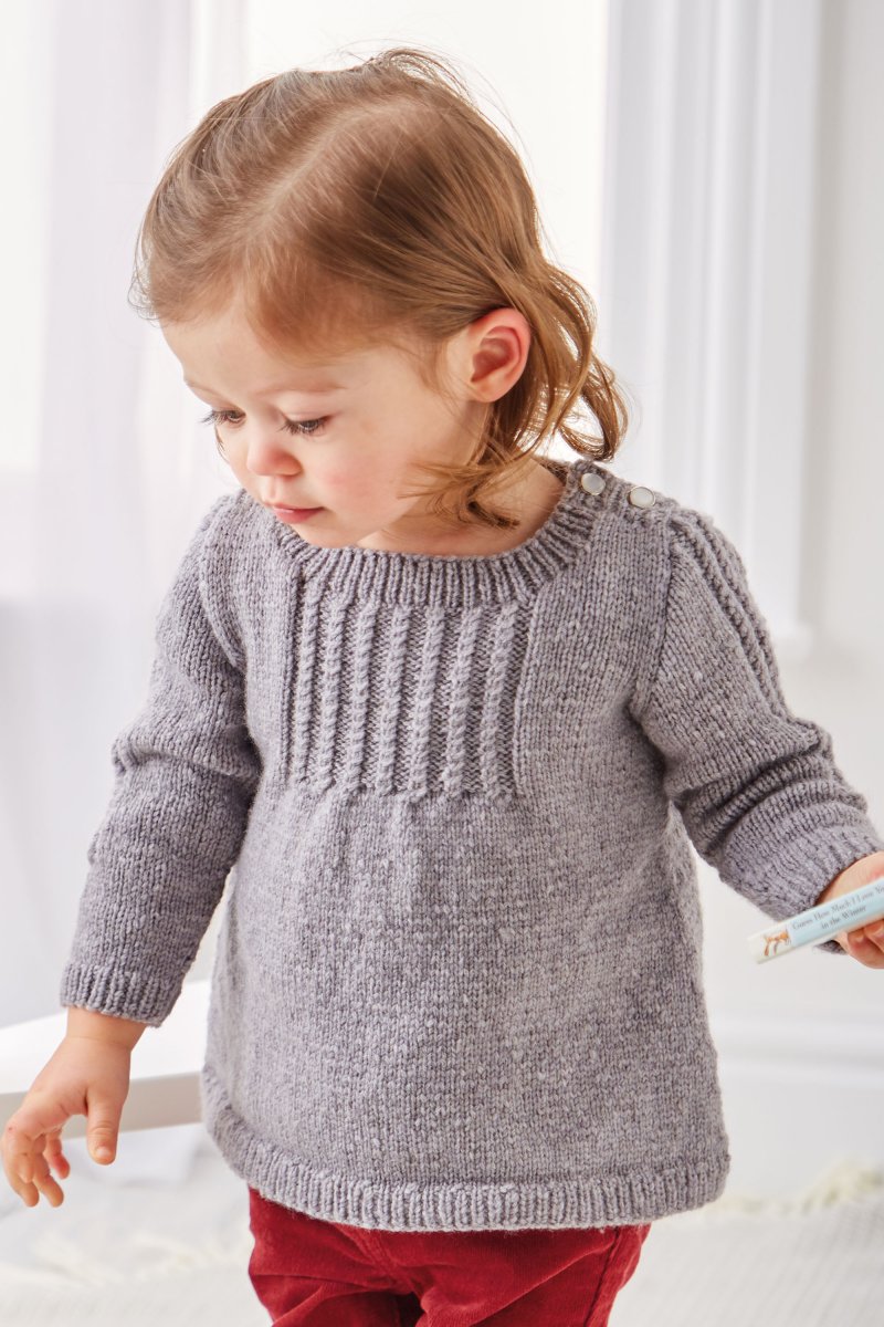 Modele Air Pull Tunique Pour Enfant Kits De Tricot Dmc