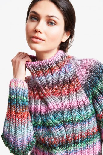 Modello Shine pull intrecciato per donna