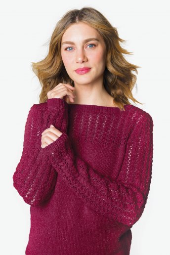 Modelo Woolly Chic Camisola de mulher