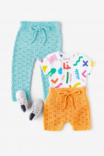Modelo 100% Baby Cotton Calções para bebé