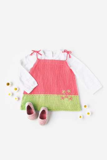 Modelo 100% Baby Cotton Vestido de alças