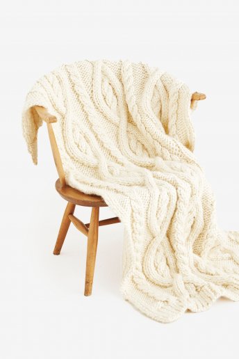 Modello Big Knit Plaid a maglia