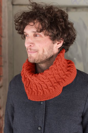 Modèle Woolly snood homme - explications offertes
