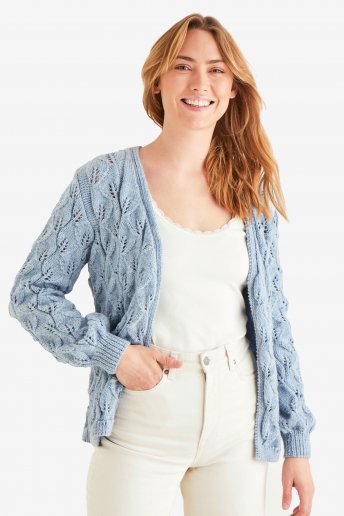 Modèle Knitty 4 gilet pour femme - explications offertes