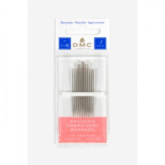 DMC Embroidery Needles Size 1 - 5