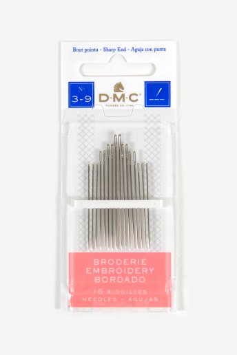 DMC Embroidery Needles Size 3 - 9 
