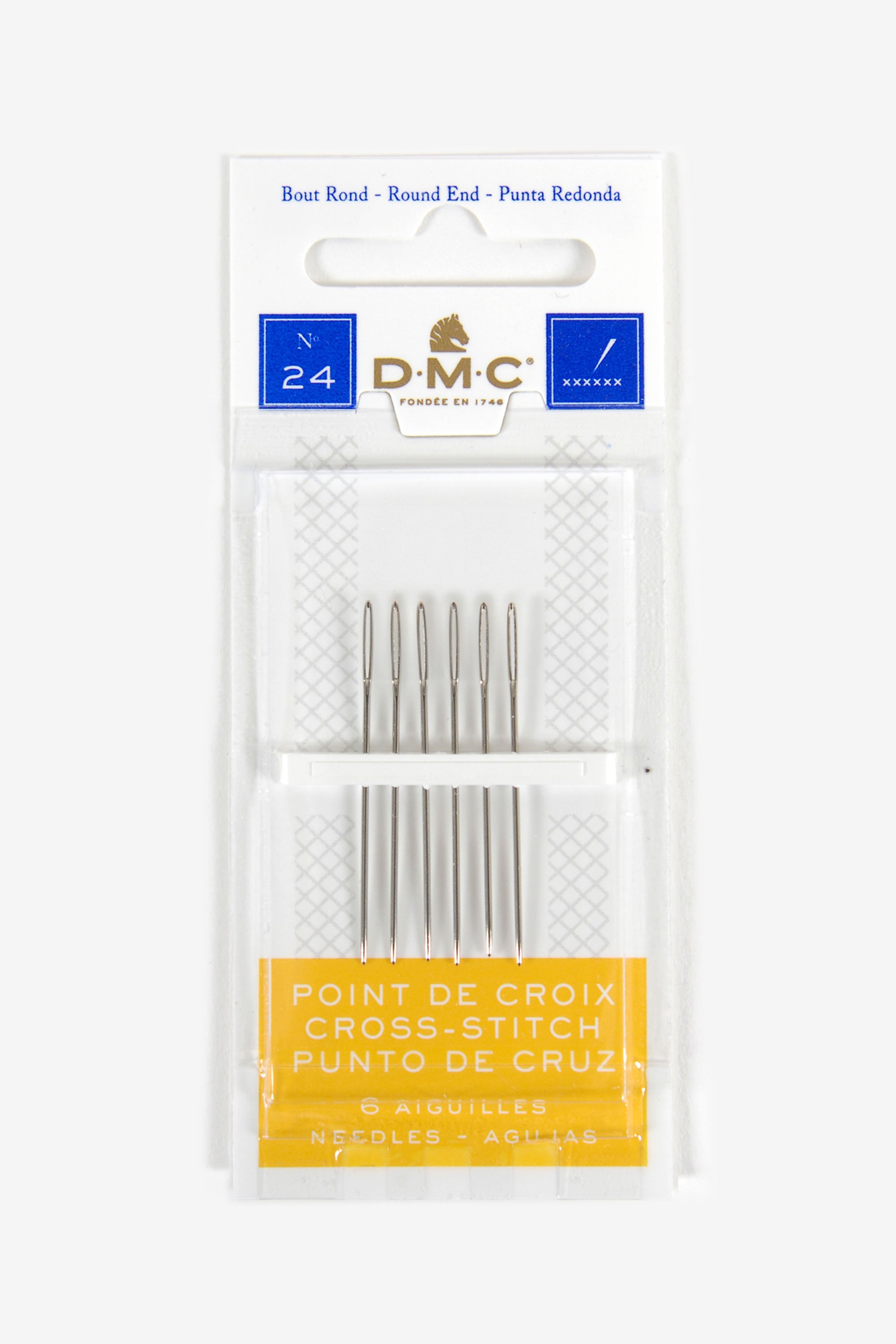 DMC Cross Stitch Needles Sizes 22,24,26 & 28 DMC Cross Stitch Needles Sizes 22,24,26 & 28