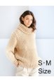 【S・Mサイズ】ビッグニット“メリヤス編みとかのこ編みのセーター” 毛糸セット（ビッグニット101X5） thumbnail