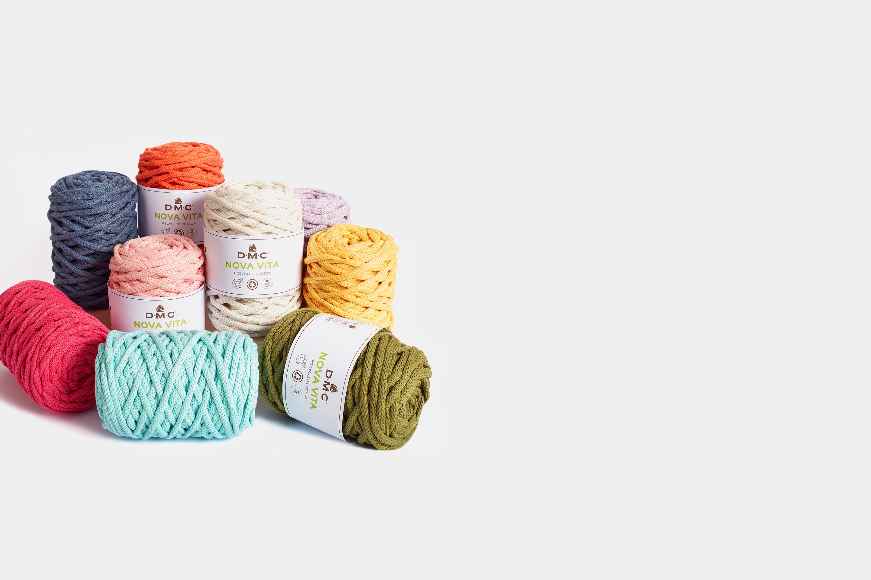 Nova Vita hilo para crochet, macramé y tricot