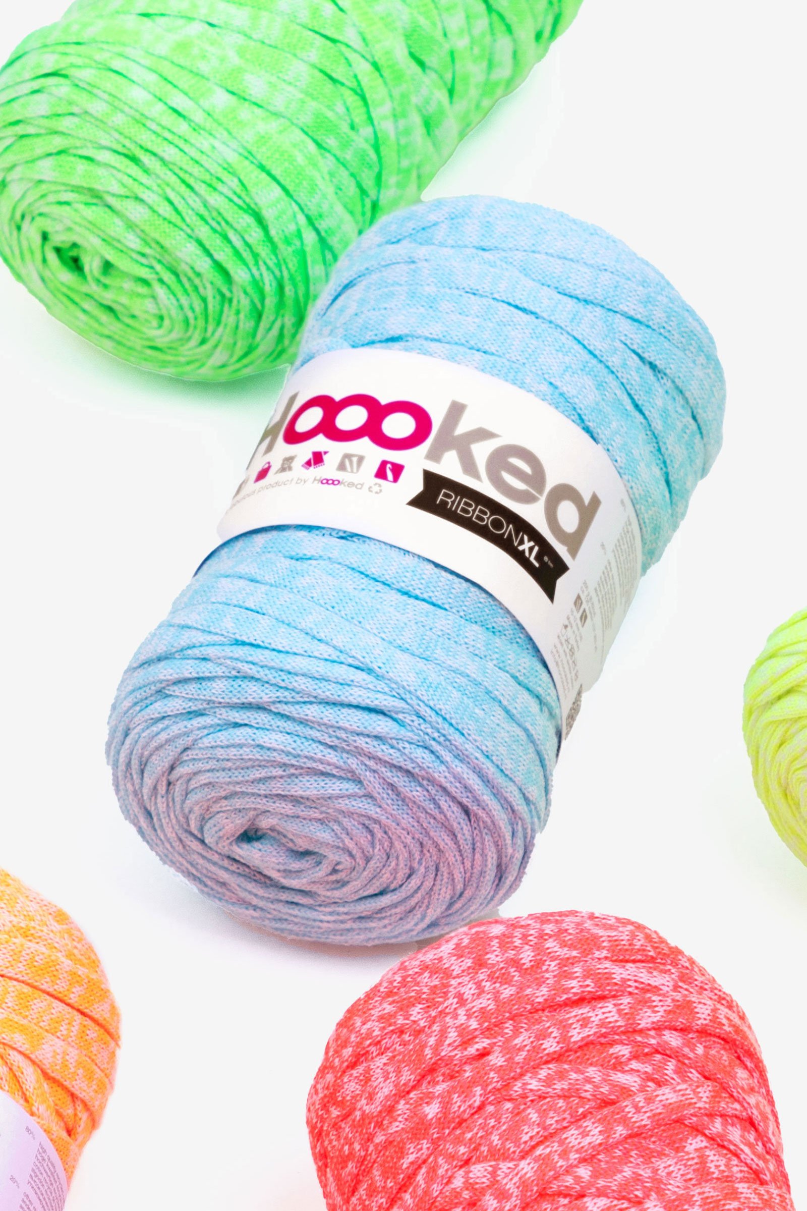 hilo Hoooked Ribbon XL néon hilo Hoooked Ribbon XL néon