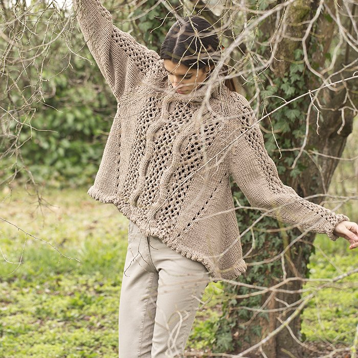 Modello tricot Amara maglione a trapezio collo alto - Maglia - DMC