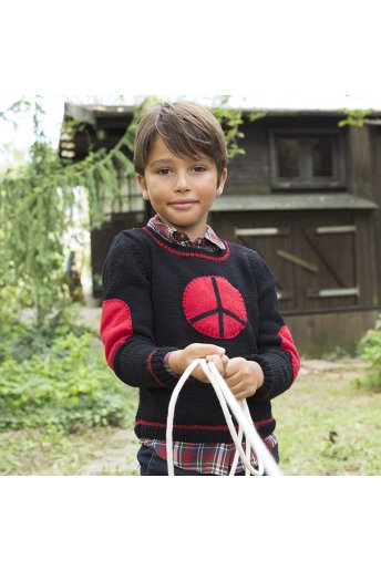 Modelo tricot bastian jersey niño pease & love 