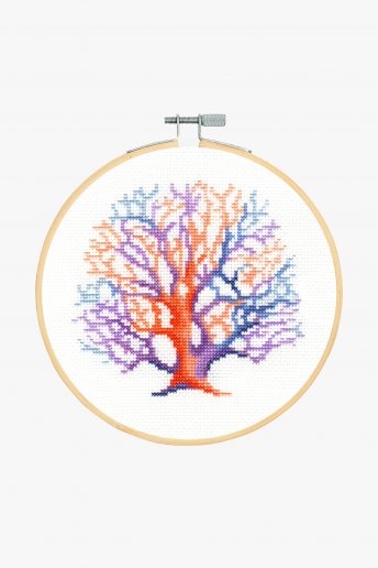 Colourful Coral Cross Stitch Kit