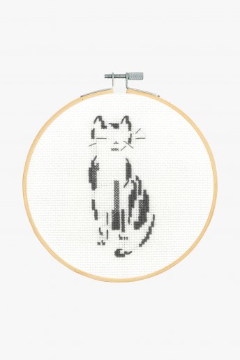 Thoughtful Cat Cross Stitch Kit