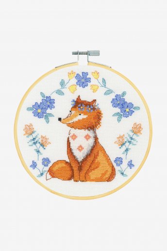 Adorable Fox Cross-stitch Kit