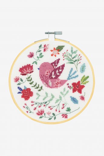 Folk Bird Cross-stitch Kit