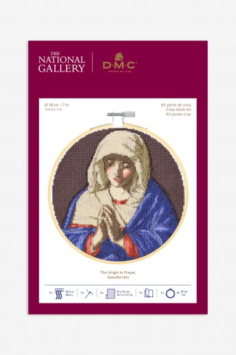 The National Gallery × DMC Cross Stitch Kits　ジョバンニ・バッティスタ・サルヴィ「祈りのマドンナ」