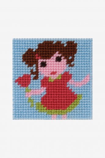 Little girl tapestry kit
