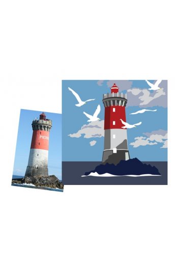 XXL Lighthouse tapestry cushion 