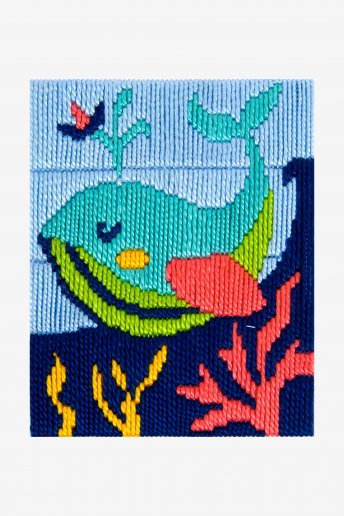 Tapestry Kit - Mylene The Whale - Straight Stitch