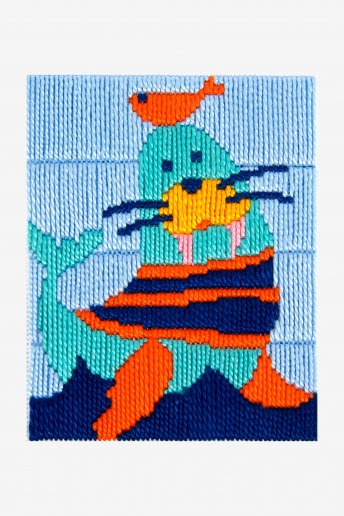 Tapestry Kit - Victor The Walrus - Straight Stitch
