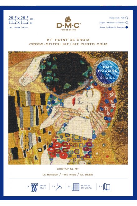 クリムト クロスステッチキット Klimt THE KISS
