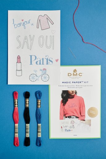 French Collection Embroidery Magic Paper Kit