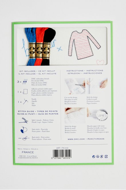 French Collection Embroidery Magic Paper Kit