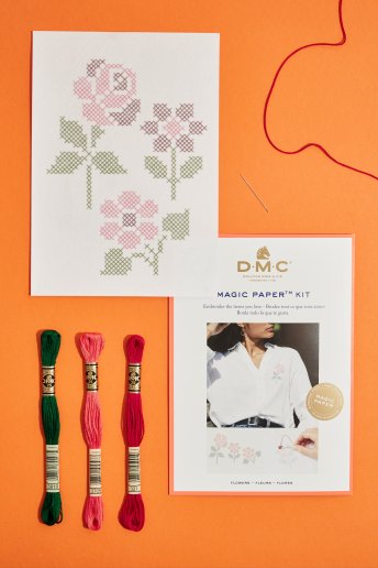 Flower Collection Cross Stitch Magic Paper Kit