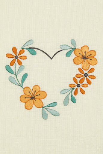 Floral Heart - Embroidery Pattern
