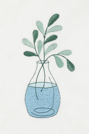 Vase - Stickmotiv