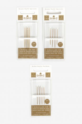 Gold Embroidery Needles 1-9