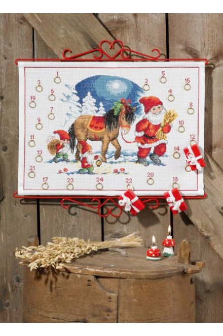 「Pixy & Horse（ピクシー&馬）」Permin Cross Stitch Kits ペルミン クロスステッチキット