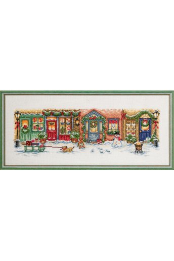 「Christmas street（クリスマス・ストリート）」Permin Cross Stitch Kits ペルミン クロスステッチキット