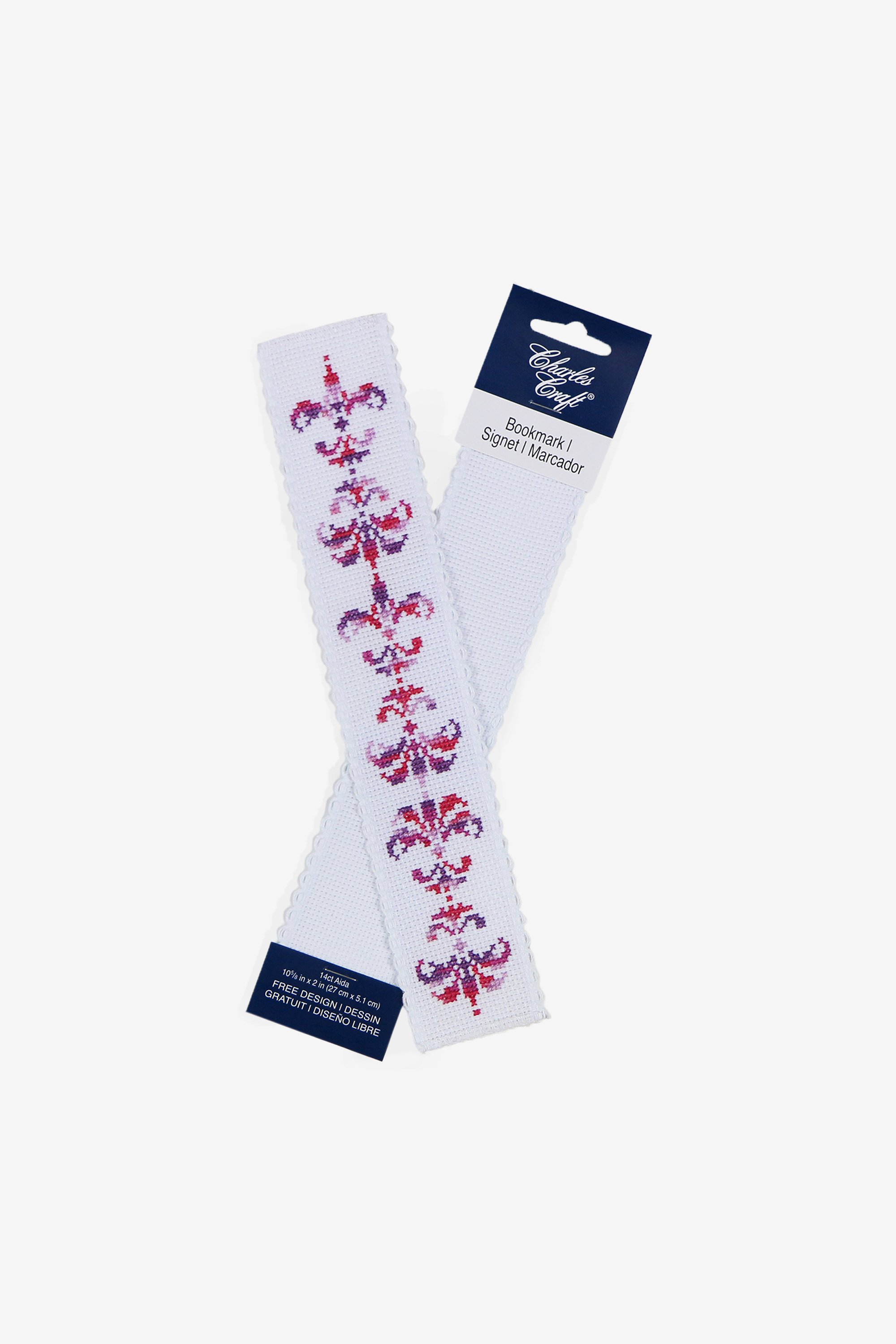 A1OWPLN 6 Blank Off White 14 count Cross Stitch Aida Bookmarks Sewing