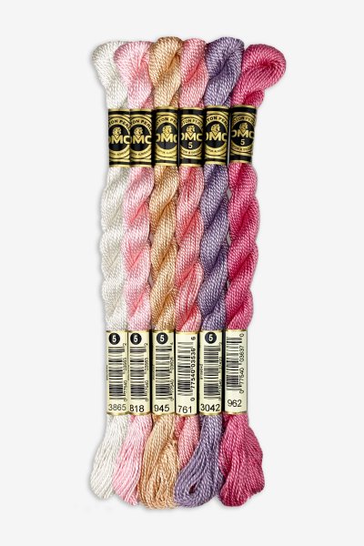 DMC 237A-50818 Cotton Embroidery Thread 50WT 547Yds Baby Pink 