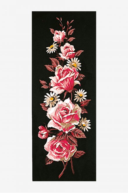 Antique Canvas - Pink Roses