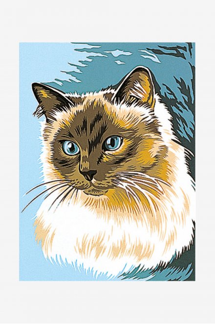 Antique Canvas - The Siamese Cat