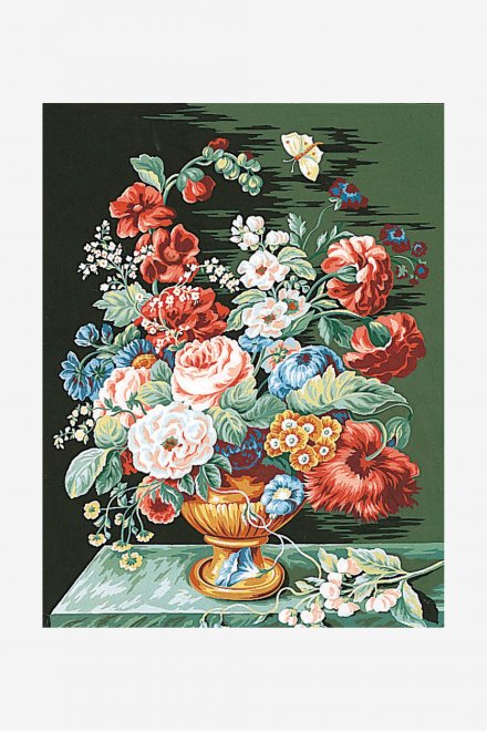 Cañamazo antique - Bouquet de verano