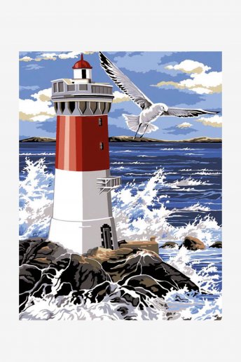 Antique Canvas - The Lighthouse